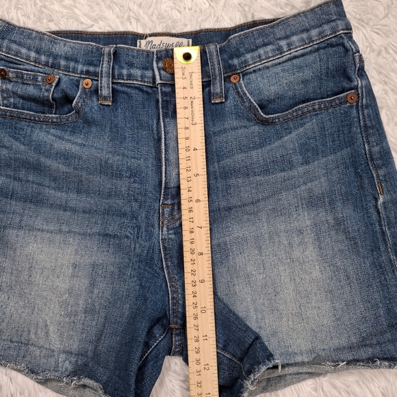 Madewell The Perfect Jean Short Shorts High Rise Denim Cut Off Womens Size 28 - Picture 5 of 11